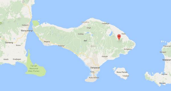 Mapa Bali